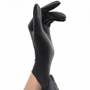 Перчатки нитрил/винил M — черные (100 шт./уп)