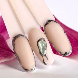 Металлическая гель-краска для дизайна ногтей с зеркальным эффектом TNL Royal metal (5 мл.)