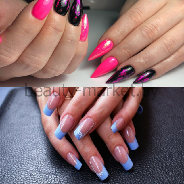 наращивание ногтей 2018