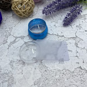 Штамп для стемпинга большой  — металлический синий