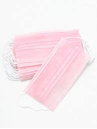 Маска медицинская розовая 50 штук