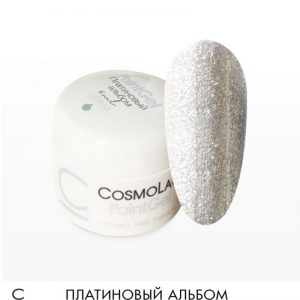 Гель-краска «Платиновый альбом» с л.сл. (серебро) 5мл