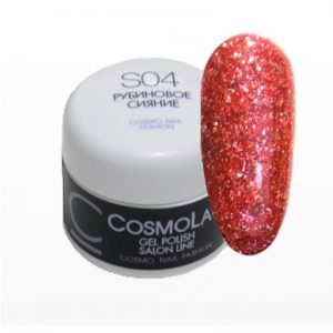 Жидкая слюда Cosmo S04 «Рубиновое сияние», 5мл